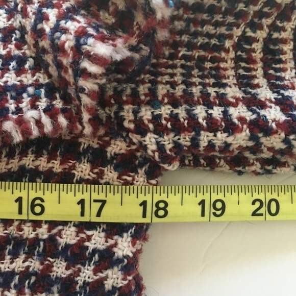 JACK BY BB DAKOTA Plaid Ruffled Cropped Wool Blend Jacket Size XS - Picture 12 of 14